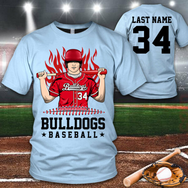 Personalized Shirt Team Name Spirit Name Baseball All Over Print Shirt For Baseball Son Mom Dad Family Game Day Shirt H2511 - Image 5