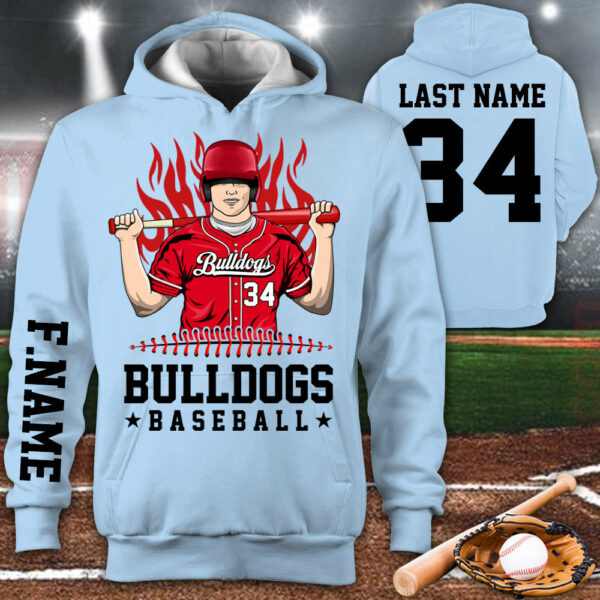 Personalized Shirt Team Name Spirit Name Baseball All Over Print Shirt For Baseball Son Mom Dad Family Game Day Shirt H2511 - Image 2
