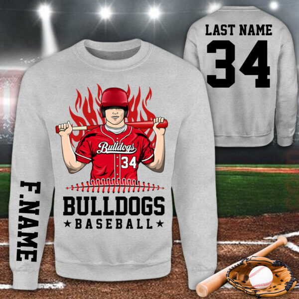 Personalized Shirt Team Name Spirit Name Baseball All Over Print Shirt For Baseball Son Mom Dad Family Game Day Shirt H2511 - Image 7