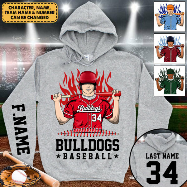 Personalized Shirt Team Name Spirit Name Baseball All Over Print Shirt For Baseball Son Mom Dad Family Game Day Shirt H2511