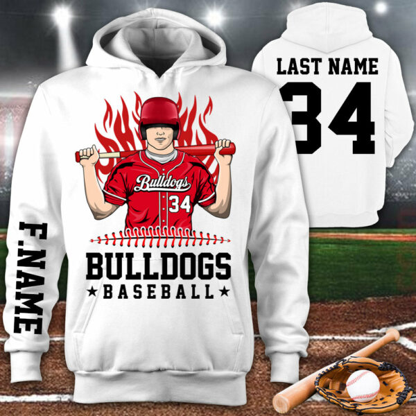 Personalized Shirt Team Name Spirit Name Baseball All Over Print Shirt For Baseball Son Mom Dad Family Game Day Shirt H2511 - Image 3