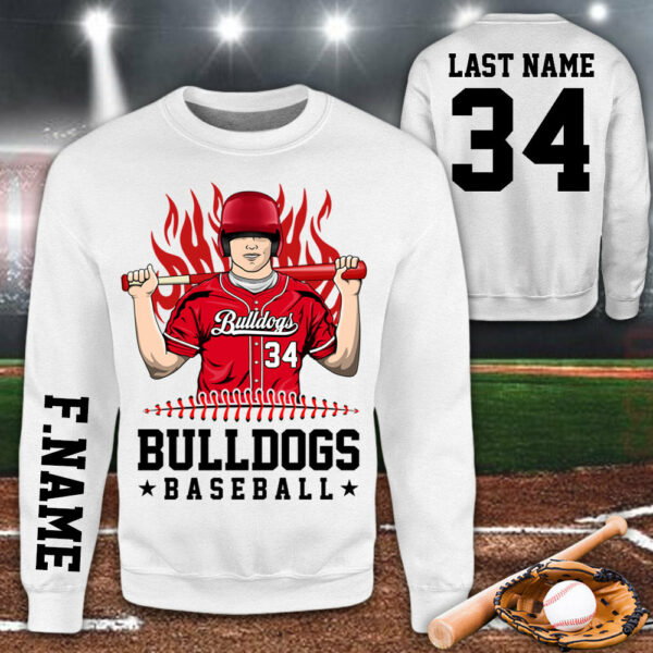 Personalized Shirt Team Name Spirit Name Baseball All Over Print Shirt For Baseball Son Mom Dad Family Game Day Shirt H2511 - Image 9