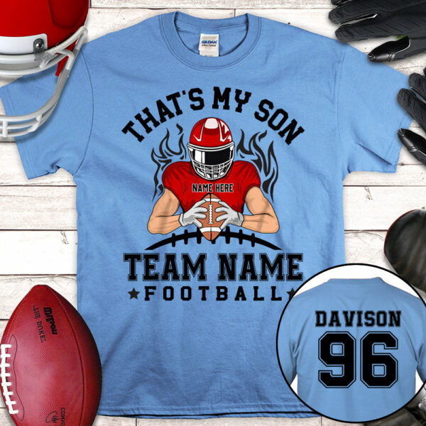 Personalized Shirt That's My Son Football Mom Custom Family Member Football Shirt K1702 - Image 3