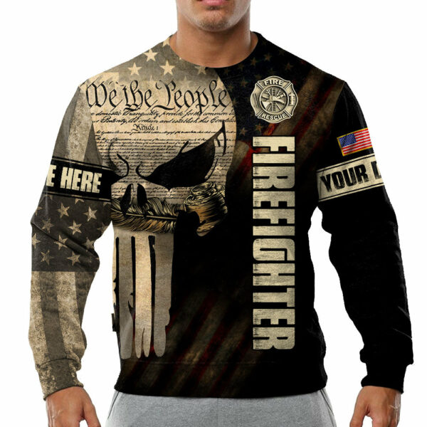 Personalized Shirts For Firefighter Custom Gift For Fireman Firefighter Oath We The People Shirt H2511 - Image 5