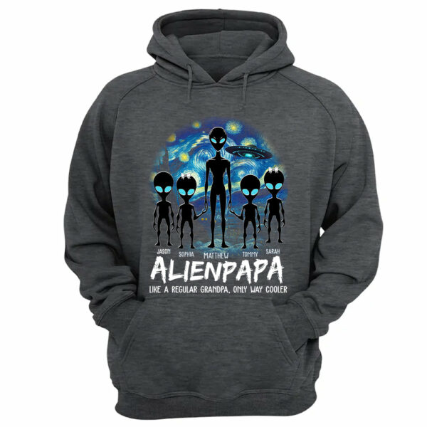 Personalized Starry Night Alien Dad Like A Regular Dad Only Way Cooler Shirt - Image 12