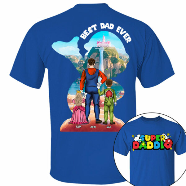 Personalized Super Daddio, Best Dad Ever Shirt, Super Dad Shirt, Father's Day Gift For Dad - Image 3