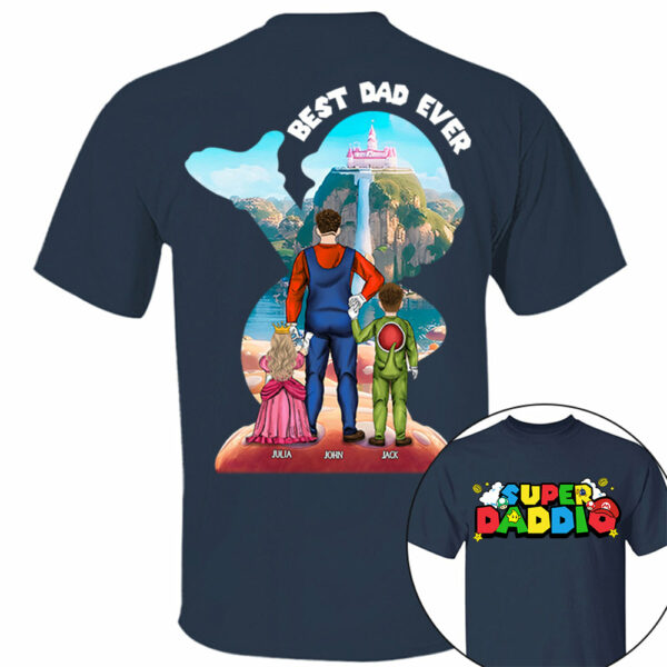 Personalized Super Daddio, Best Dad Ever Shirt, Super Dad Shirt, Father's Day Gift For Dad - Image 2
