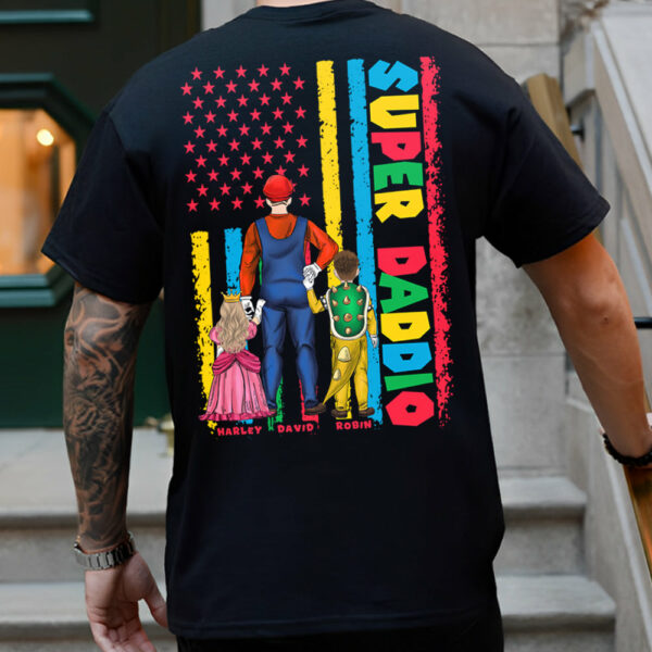 Personalized Super Daddio Shirt, Best Dad Ever Shirt