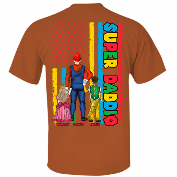 Personalized Super Daddio Shirt, Best Dad Ever Shirt - Image 4