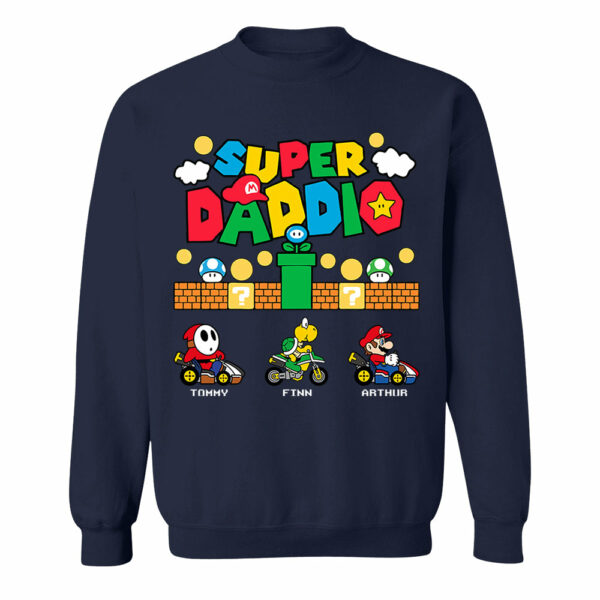 Personalized Super Daddio Shirt, Custom Names Shirt, Father's Day Gift - Image 10