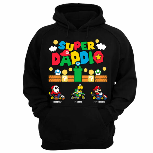 Personalized Super Daddio Shirt, Custom Names Shirt, Father's Day Gift - Image 11