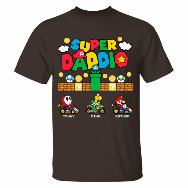 Personalized Super Daddio Shirt, Custom Names Shirt, Father's Day Gift - Image 7