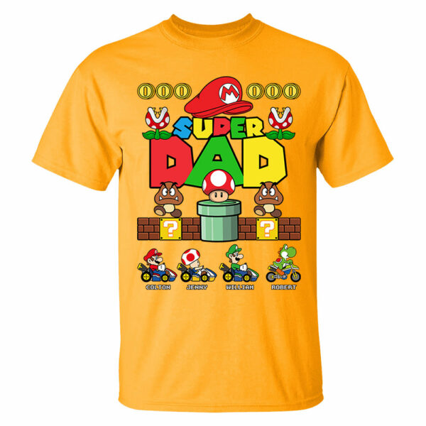 Personalized Super Daddio Shirt, Father's Day Shirt - Image 5
