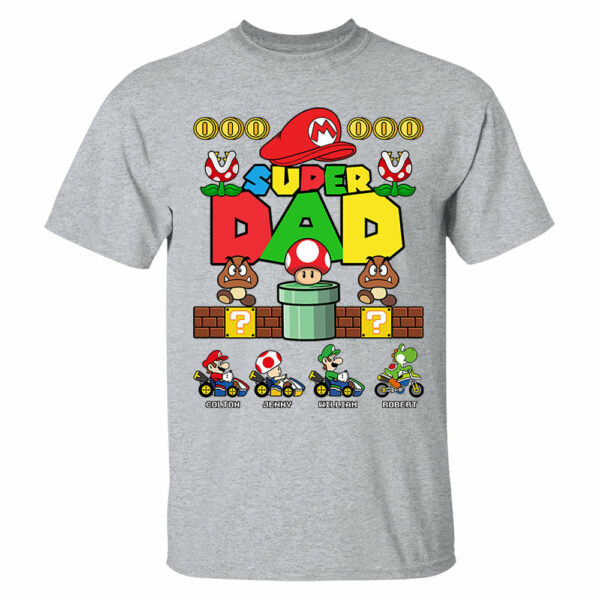 Personalized Super Daddio Shirt, Father's Day Shirt - Image 6