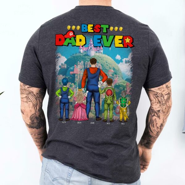 Personalized Super Daddio Shirt, Super Dad Shirt, Best Dad Ever, Father's Day Gift - Image 3