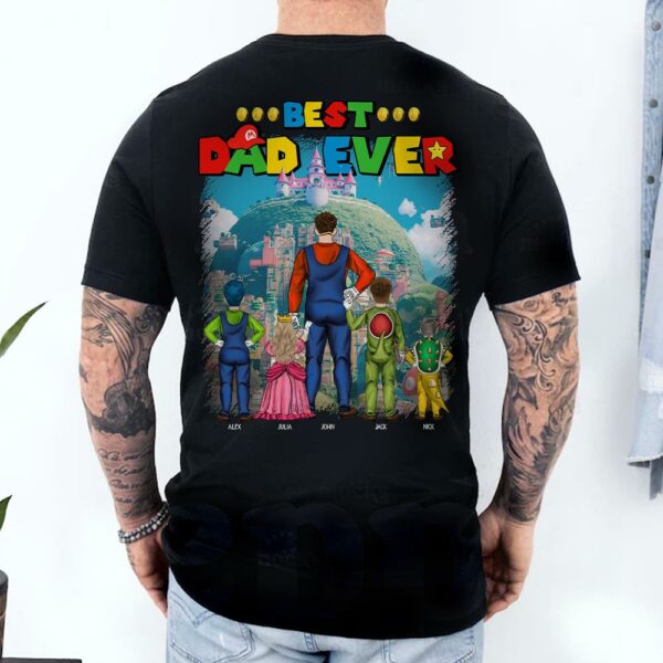 Personalized Super Daddio Shirt, Super Dad Shirt, Best Dad Ever, Father's Day Gift - Image 4