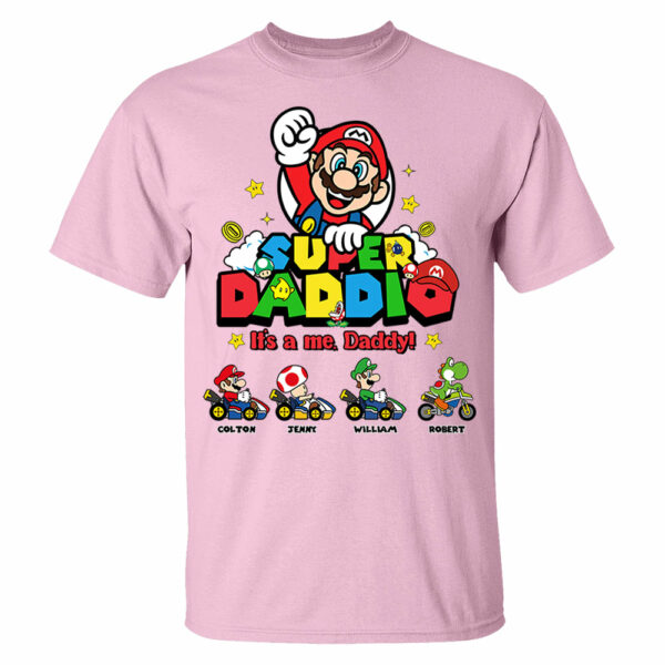 Personalized Super Daddio Shirt, Super Dad Shirt, Father's Day Gift - Image 5