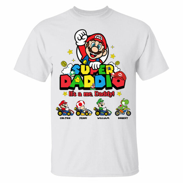 Personalized Super Daddio Shirt, Super Dad Shirt, Father's Day Gift - Image 2