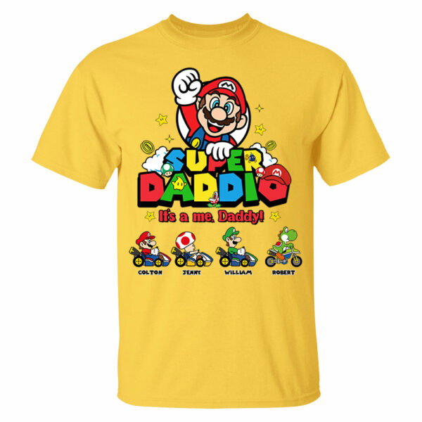 Personalized Super Daddio Shirt, Super Dad Shirt, Father's Day Gift - Image 7