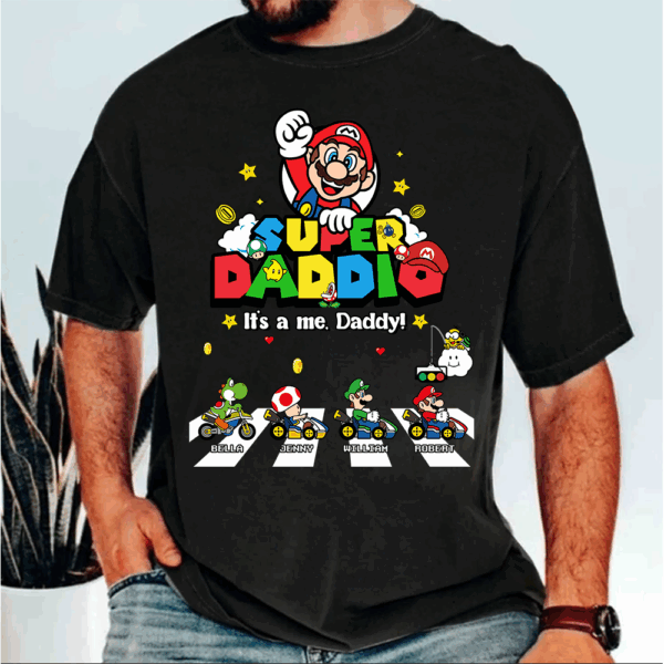 Personalized Super Daddio Shirt, Super Dad Shirt, Father's Day Gift