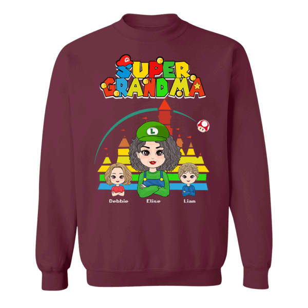 Personalized Super Gigi Shirt - Mother's Day Gift - Mother's Day Shirt - Gamer Grandma Shirt - Image 9