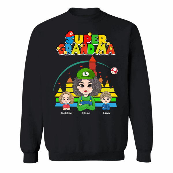 Personalized Super Gigi Shirt - Mother's Day Gift - Mother's Day Shirt - Gamer Grandma Shirt - Image 6
