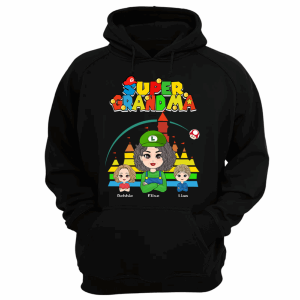Personalized Super Gigi Shirt - Mother's Day Gift - Mother's Day Shirt - Gamer Grandma Shirt - Image 7