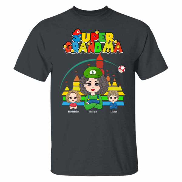 Personalized Super Gigi Shirt - Mother's Day Gift - Mother's Day Shirt - Gamer Grandma Shirt - Image 11