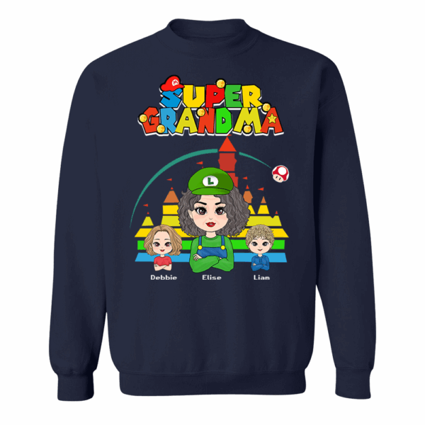 Personalized Super Gigi Shirt - Mother's Day Gift - Mother's Day Shirt - Gamer Grandma Shirt - Image 4