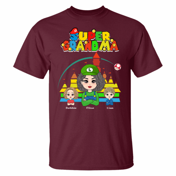Personalized Super Gigi Shirt - Mother's Day Gift - Mother's Day Shirt - Gamer Grandma Shirt - Image 8