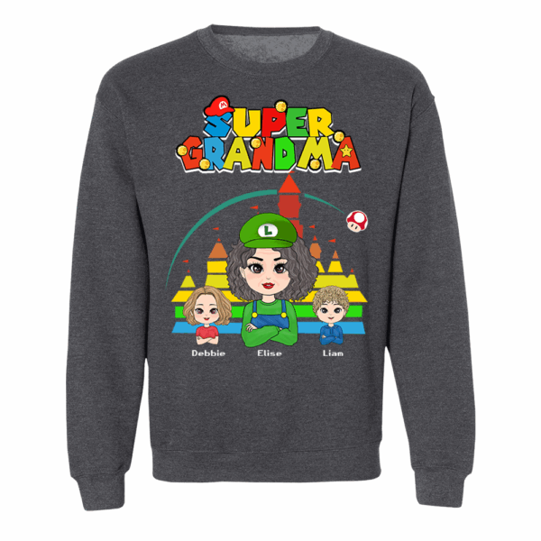 Personalized Super Gigi Shirt - Mother's Day Gift - Mother's Day Shirt - Gamer Grandma Shirt - Image 12