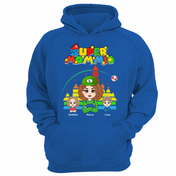 Personalized Super Mommio Shirt, Super Mario Family Custom Shirts, Mother's Day Shirt, Gamer Mommy Shirt - Image 13