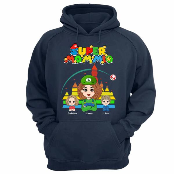 Personalized Super Mommio Shirt, Super Mario Family Custom Shirts, Mother's Day Shirt, Gamer Mommy Shirt - Image 12