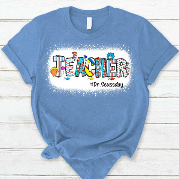 Personalized Teacher Shirt Read Across America Custom Teacher's Level - Image 6