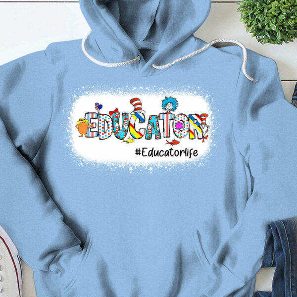 Personalized Teacher Shirt Read Across America Custom Teacher's Level - Image 11