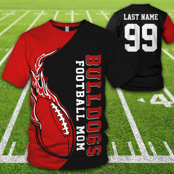 Personalized Team Name Team Spirit Football Mom All Over Print Shirt For Football Mom Dad Family Game Day Shirt H2511 - Image 2