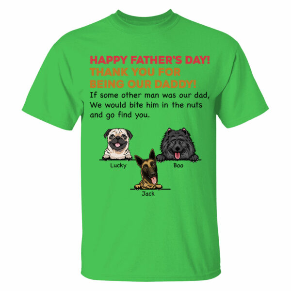 Personalized Thank You For Being My Dad Shirt, Custom Shirt For Dog Lovers, Dog Dad Shirt - Image 10
