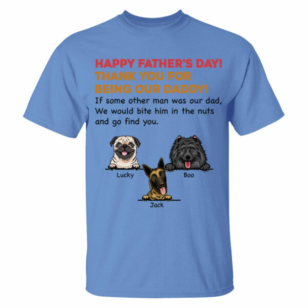 Personalized Thank You For Being My Dad Shirt, Custom Shirt For Dog Lovers, Dog Dad Shirt - Image 6