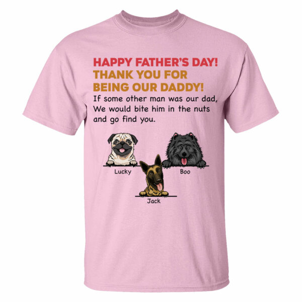 Personalized Thank You For Being My Dad Shirt, Custom Shirt For Dog Lovers, Dog Dad Shirt - Image 7