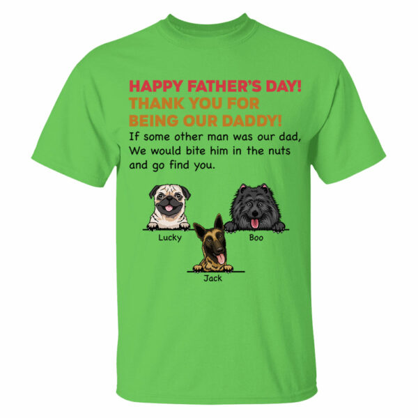 Personalized Thank You For Being My Dad Shirt, Custom Shirt For Dog Lovers, Dog Dad Shirt - Image 9