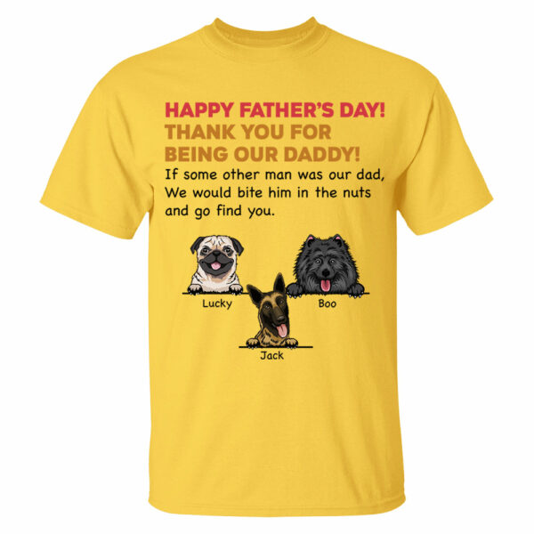 Personalized Thank You For Being My Dad Shirt, Custom Shirt For Dog Lovers, Dog Dad Shirt - Image 12