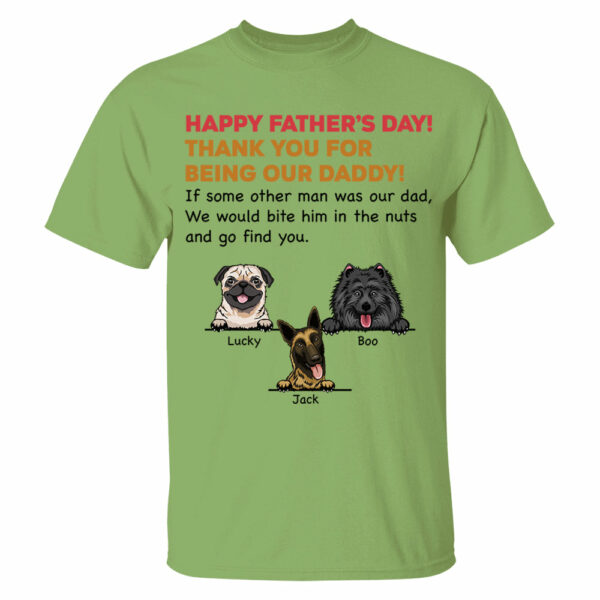 Personalized Thank You For Being My Dad Shirt, Custom Shirt For Dog Lovers, Dog Dad Shirt - Image 8