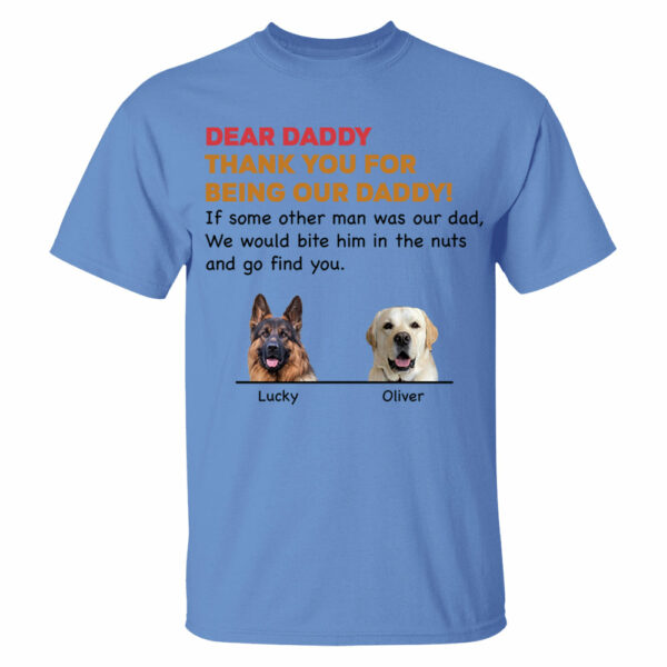Personalized Thank You For Being My Dad Shirt, Custom Shirt For Dog Lovers, Dog Dad Shirt Vr2 - Image 6