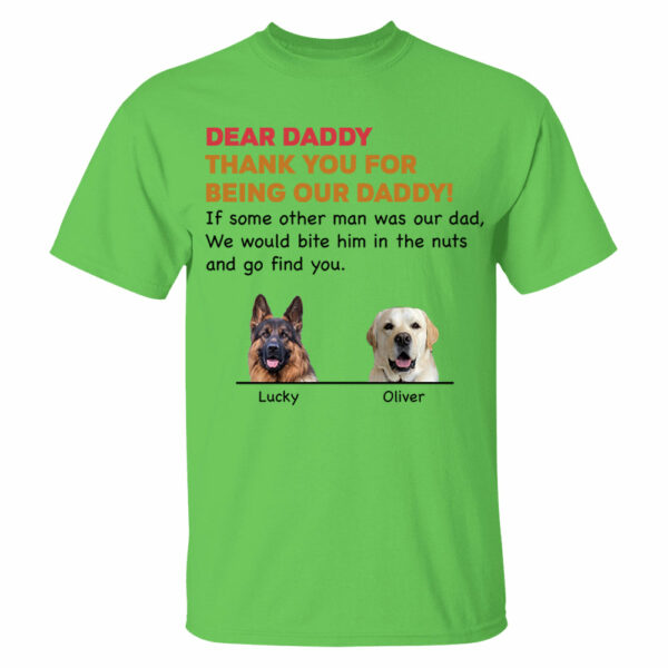 Personalized Thank You For Being My Dad Shirt, Custom Shirt For Dog Lovers, Dog Dad Shirt Vr2 - Image 9