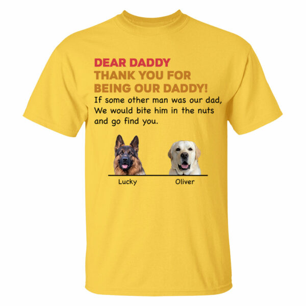 Personalized Thank You For Being My Dad Shirt, Custom Shirt For Dog Lovers, Dog Dad Shirt Vr2 - Image 11