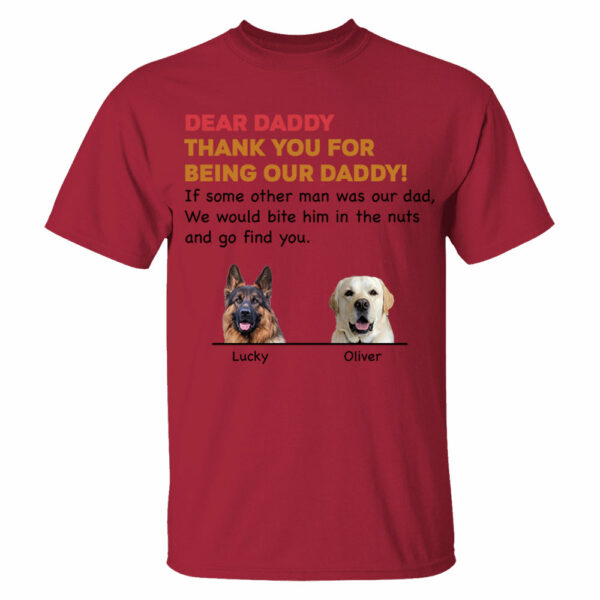 Personalized Thank You For Being My Dad Shirt, Custom Shirt For Dog Lovers, Dog Dad Shirt Vr2 - Image 13