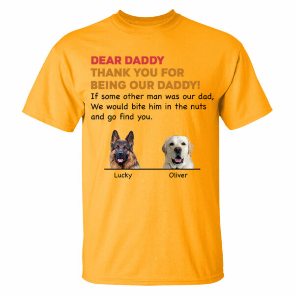 Personalized Thank You For Being My Dad Shirt, Custom Shirt For Dog Lovers, Dog Dad Shirt Vr2 - Image 12