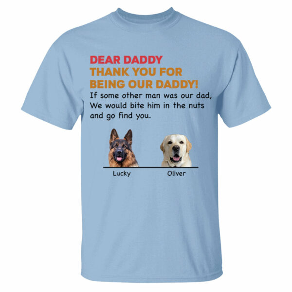 Personalized Thank You For Being My Dad Shirt, Custom Shirt For Dog Lovers, Dog Dad Shirt Vr2 - Image 5