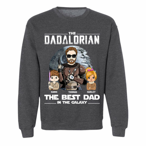 Personalized The Dadalorian The Best Dad In The Galaxy Shirt Gift For Dad - Birthday & Father's Day Gift - Image 11