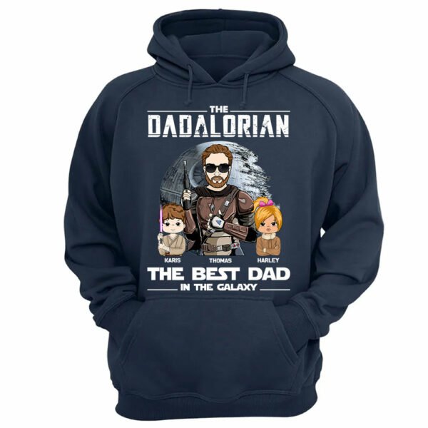 Personalized The Dadalorian The Best Dad In The Galaxy Shirt Gift For Dad - Birthday & Father's Day Gift - Image 9